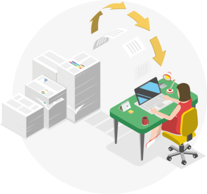 Illustration zu Spectos Lösung zu Digitalisieurng und Datenerfassung in der Postbranche