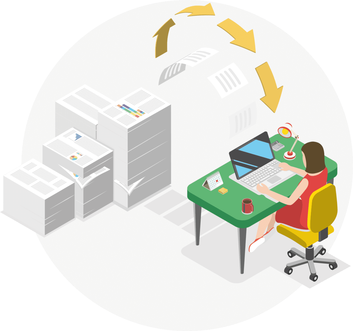 Illustration for Spectos data entry service